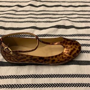 Crewcuts Leather T-strap Shoes NWOT